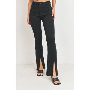 Just Black Women's Flare Jeans - Midnight Black